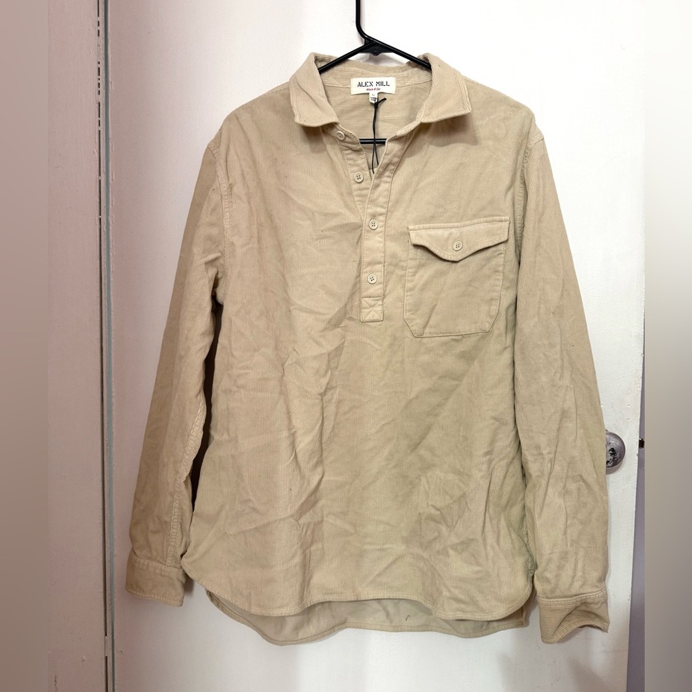 Alex Mill Cy Popover in Fine Wale Cordoroy